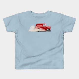 Cartoon retro delivery van Kids T-Shirt